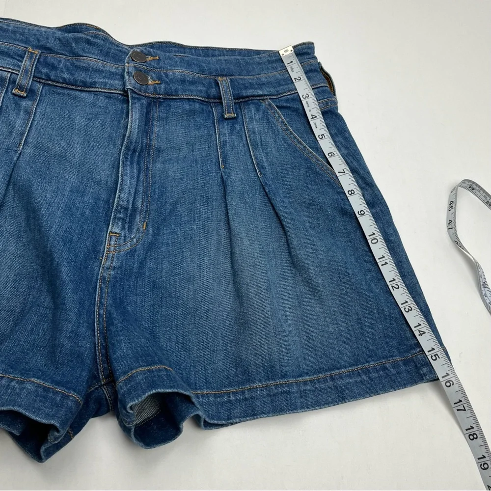 Veronica Beard Jeans Jaylen Short High Rise Womens Size 32 / 14 Blue‎ Denim NEW